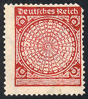 4 GERMANY: Sc.325b, 1923 10Pf. Red With Variety: VALUE OMITTED, Mint No Gum, Catalog Value US$160. - Gebruikt