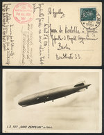 15 GERMANY: Postcard Dispatched Aboard The Zeppelin To Berlin, Excellent Quality! - Autres & Non Classés