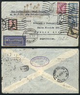 25 GERMANY: 26/SE/1932 Hamburg - Buenos Aires: Cover Flown By Zeppelin To Argentina, With Special Handstamp Of The Fligh - Altri & Non Classificati