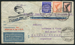 28 GERMANY: 1/SE/1933 Pforzheim - Buenos Aires: Cover Flown By Zeppelin To Argentina, With Special Handstamp Of The Flig - Other & Unclassified