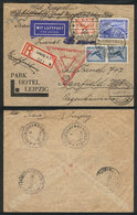 29 GERMANY: 11/OC/1933 Leipzig - Argentina, By ZEPPELIN, Cover Franked By Sc.C44 (US$275 On Cover) + Other Values, With  - Sonstige & Ohne Zuordnung