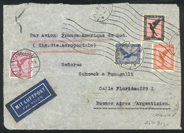 31 GERMANY: Front Of Airmail Cover Sent From Hamburg To Argentina On 23/MAR/1934 By Air France, Low Start! - Autres & Non Classés
