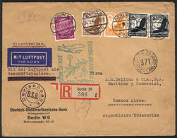 34 GERMANY: 14/DE/1934 Berlin - Buenos Aires: Commercial Cover Sent By Registered Airmail, Franked With 3.45RM., With Sp - Andere & Zonder Classificatie