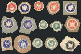 54 GERMANY: 15 Old Seals Of Various Organizations, Most Used On Fragments, VF Quality! - Otros & Sin Clasificación