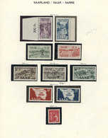 62 GERMANY - FRENCH OCCUPATION + OTHER: Collection In Schaubek Album That Includes Good Stamps And Sets Of Sarre, French - Sammlungen