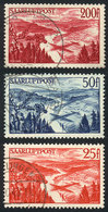 63 GERMANY - SARRE: Sc.C9/C11, 1948 Complete Set Of 3 Used Values, VF Quality, Catalog Value US$43+ - Other & Unclassified