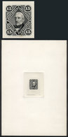 120 ARGENTINA: GJ.40, 1867 15c. San Martín, DIE PROOF Printed In Black On Thin Paper Glued To Card, Excellent Quality, E - Autres & Non Classés