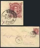 135 ARGENTINA: "GJ.49, Franking A Cover Sent From ""BUENOS AIRES 1"" To Corrientes On 30/MAY/1878, The Dispatching Cance - Altri & Non Classificati