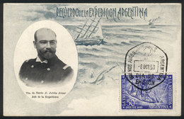 196 ARGENTINA: GJ.1024, 1953 50th Anniversary Of The Departure Of The Corvette ARA Uruguay To Antarctica To Rescue The M - Autres & Non Classés