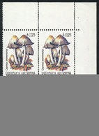 222 ARGENTINA: GJ.2592A, 1992/4 Mushrooms 25c., Casa De Moneda Wmk, Corner Block Of 4, Unmounted, Excellent Quality, Cat - Altri & Non Classificati