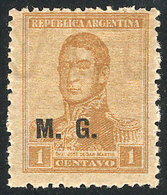 246 ARGENTINA: GJ.158, With W.Bond Watermark, MNH, Superb, Very Rare! - Servizio
