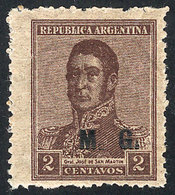 247 ARGENTINA: GJ.159, With W.Bond Watermark, MNH, Superb, Very Rare! - Service
