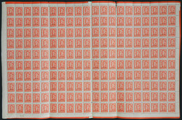 290 ARGENTINA: GJ.743, 2P. San Martín, Rare Sheet Of 200 Stamps, MNH, VF Quality (a Few Examples With Minor Defect, Norm - Dienstmarken