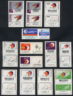 309 ARGENTINA: "OCA: 12 Old Unused Labels, Some Extremely Rare, For Example: ""courier"", Special Labels For ""BNA"" And - Andere & Zonder Classificatie