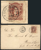 323 ARGENTINA: Cover Franked With 8c. Rivadavia (GJ.54), Sent From COLONIA LARGUIA (Santa Fe) To Buenos Aires On 6/JA/18 - Autres & Non Classés