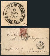 331 ARGENTINA: "Cover Franked By GJ.54, With Attractive Cancel ""ROSARIO DE SANTA-FE"" With Star, Sent To Buenos Aires O - Other & Unclassified