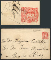 335 ARGENTINA: 5c. Kidd Stationery Envelope With The Very Rare Rectangular Datestamp Of LAVALLE NORTE (Buenos Aires), Se - Andere & Zonder Classificatie