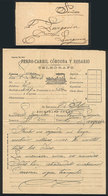 340 ARGENTINA: Telegram Of Ferro-Carril Córdoba Y Rosario, Sent From Buenos Aires To Estación Larguía On 6/OC/1893, Exce - Other & Unclassified