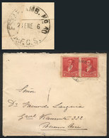 347 ARGENTINA: "Cover Franked With Pair Of 5c. Rivadavia (3 Próceres Issue) Cancelled ""ESTAFETA AMBULANTE Nº10 - F.C.S. - Otros & Sin Clasificación