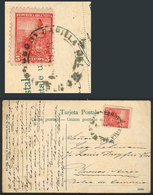 354 ARGENTINA: Postcard With View Of 'San Martin Falls' Franked With 5c. Liberty, With Postmark Of CAPILLA DEL MONTE (Có - Andere & Zonder Classificatie
