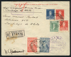 371 ARGENTINA: 2/SE/1929 FIRST FLIGHT Buenos Aires - Santiago De Chile By Cie. Grale. Aeropostale, Very Handstamp Postag - Other & Unclassified