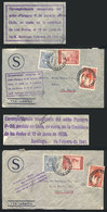 384 ARGENTINA: "CRASH COVER: 2 Airmail Covers Sent From Buenos Aires To Panamá, The Flight Crashed In The Andes Mountain - Otros & Sin Clasificación