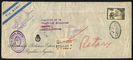 387 ARGENTINA: Airmail Cover Posted By The Ministry Of Foreign Affairs To SAUDI ARABIA In MAR/1951 And Returned To Sende - Otros & Sin Clasificación