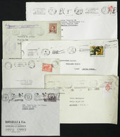 392 ARGENTINA: More Than 150 Used Covers With Machine Cancels With SLOGANS About Various Topics, For Example Health, Sav - Andere & Zonder Classificatie