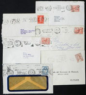 393 ARGENTINA: More Than 150 Used Covers With Machine Cancels With SLOGANS About Various Topics, For Example Health, Sav - Otros & Sin Clasificación