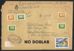 394 ARGENTINA: Registered Cover With Declared Value Sent From Buenos Aires To Tandil On 11/FE/1977, Franked With 275P.,  - Otros & Sin Clasificación