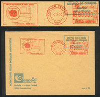 396 ARGENTINA: Unposted Envelope With PROOF Of Machine Cancel For 3/SE/1990 With Slogan: 'Argentine Gold And Bronze Meda - Otros & Sin Clasificación