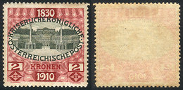 431 AUSTRIA: Sc.142, 1910 2Kr. Mint Lightly Hinged, Aged Gum Else VF, Catalog Value US$140. - Autres & Non Classés