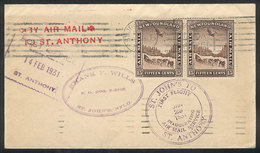 477 CANADA - NEWFOUNDLAND: 29/JA/1931 St. John's - St. Anthony: First Flight, With Special Handstamp And Arrival Mark, V - 1908-1947