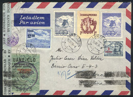 480 CZECHOSLOVAKIA: Airmail Cover Sent From Lanskroun To Argentina On 11/AP/1950 With Handsome Postage And CENSOR Label  - Other & Unclassified