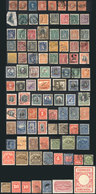 486 CHILE: "Interesting Lot Of Stamps, Including Several ""Colons"" (some From Rare Printings + 1 Bisect On Fragment), P - Chili