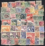 513 CYPRUS: Lot Of Varied Stamps, It May Include High Values Or Good Cancels (completely Unchecked), A Few With Minor Fa - Altri & Non Classificati