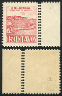 517 COLOMBIA: Yvert 143 With VARIETY: Double Perforation In The Right Margin, Excellent! - Colombie