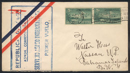 538 CUBA: 2/MAR/1931 Habana - Bahamas: First Flight, Cover Of Excellent Quality! - Other & Unclassified