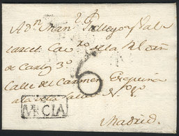 555 SPAIN: 28/MAY/1793 MURCIA To Madrid, Entire Letter Of Excellent Quality, Market Value US$50 Or More! - Otros & Sin Clasificación