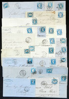 629 FRANCE: 25 Covers Or Folded Covers Used In 1850/70s, Very Fine General Quality! - Altri & Non Classificati