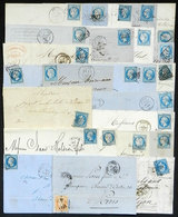 631 FRANCE: 25 Covers Or Folded Covers Used In 1850/70s, Very Fine General Quality! - Autres & Non Classés
