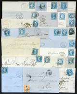 631 FRANCE: 25 Covers Or Folded Covers Used In 1850/70s, Very Fine General Quality! - Otros & Sin Clasificación