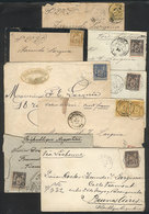 633 FRANCE: 8 Covers Used Between 1881 And 1900, Almost All Sent To Argentina, Some With Opening Defects, Others Of Fine - Sonstige & Ohne Zuordnung