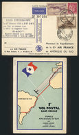 640 FRANCE: "CRASH MAIL: Special Card Of The ""First Non-stop France-South America Airmail Flight"" Sent From Marseille  - Andere & Zonder Classificatie