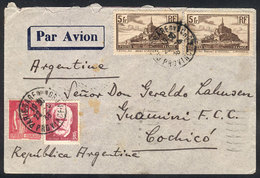 642 FRANCE: Airmail Cover Sent From Paris To Guamini (Argentina) On 22/MAY/1936 Franked With 12.25Fr., Very Nice! - Otros & Sin Clasificación