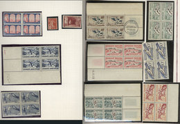648 FRANCE: Accumulation Of Good Thematic Sets Mounted In A Home-made Album, Fine General Quality. A Random Review Revea - Collections