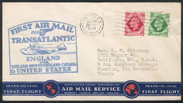 660 GREAT BRITAIN: 30/JUN/1939 London - Shediac: First Flight Of PAA Between England And Canada, Cover Of VF Quality! - ...-1840 Préphilatélie