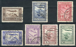 665 GREECE: Sc.C15/C21, 1933 Complete Set Of 7 Used Values, Very Fine Quality, Catalog Value US$75. - Other & Unclassified