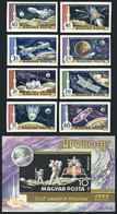 680 HUNGARY: Sc.C287/295 IMPERFORATE, 1969 Space Exploration, Cmpl. Set Of 8 Values + Souvenir Sheet, MNH, VF Quality, C - Autres & Non Classés