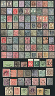 689 INDIA: Lot Of Old Stamps, It May Include High Values Or Good Cancels (completely Unchecked), Very Fine General Quali - Andere & Zonder Classificatie